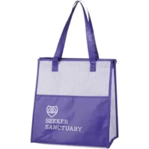Bullet Striped Shopper (One Size) (Purple)