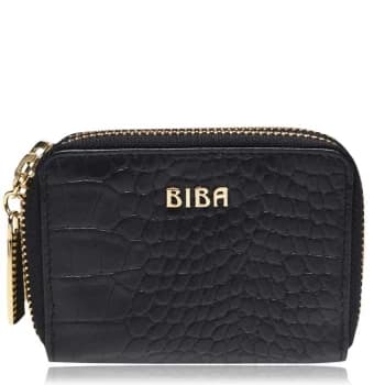 Biba Double Zip Purse - Black