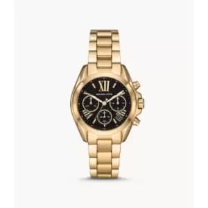 Michael Kors Womens Bradshaw Chronograph Gold-Tone Stainless Steel Watch - Gold