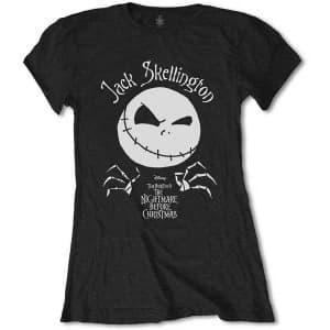 The Nightmare Before Christmas - Jack Head Womens Large T-Shirt - Black