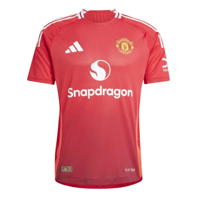 adidas Manchester United Authentic Home Shirt 2024 2025 Adults - Red Red S
