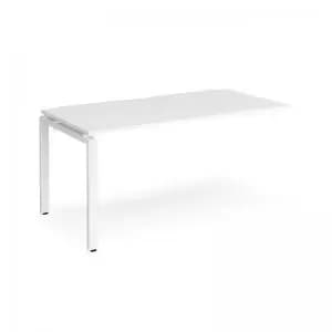 Adapt add on unit single 1600mm x 800mm - white frame and white top