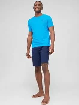 Tommy Hilfiger Classic T-Shirt And Shorts Pyjama Set - Blue Size M, Men