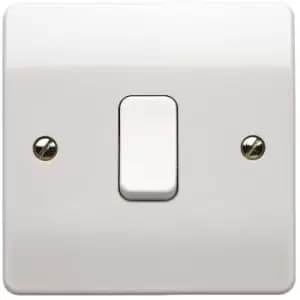 Mk By Honeywell - 10A 1 Gang sp 2-Way Flush Plateswitch - White
