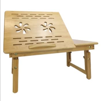Bamboo Folding Laptop Stand M&W