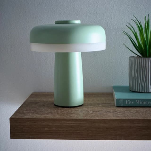 K Living Lyon Green Rechargeable LED Table Lamp Green unisex One Size
