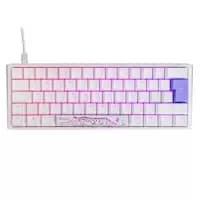 Ducky One 3 Classic 60 USB RGB Mechanical Gaming Keyboard Cherry Silent Red - Pure White UK Layout