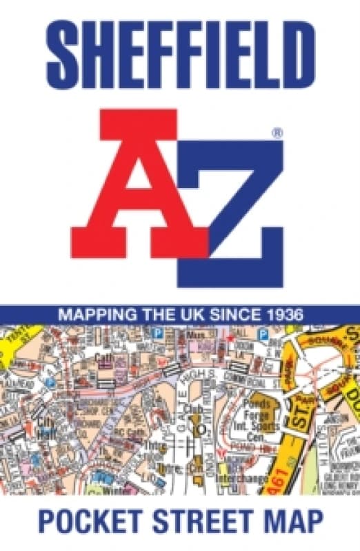 Sheffield A-Z Pocket Street Map. By AZ Maps Books