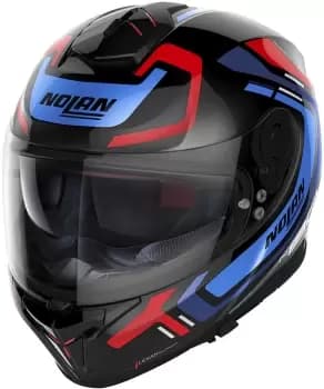Nolan N80-8 Ally N-Com Helmet, black-red-blue, Size 2XL, black-red-blue, Size 2XL