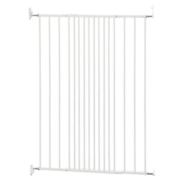 Safetots Extra Tall Screw Fitted Baby Stair Gate, 62.5Cm - 106.8Cm, White, 103.5Cm In Height