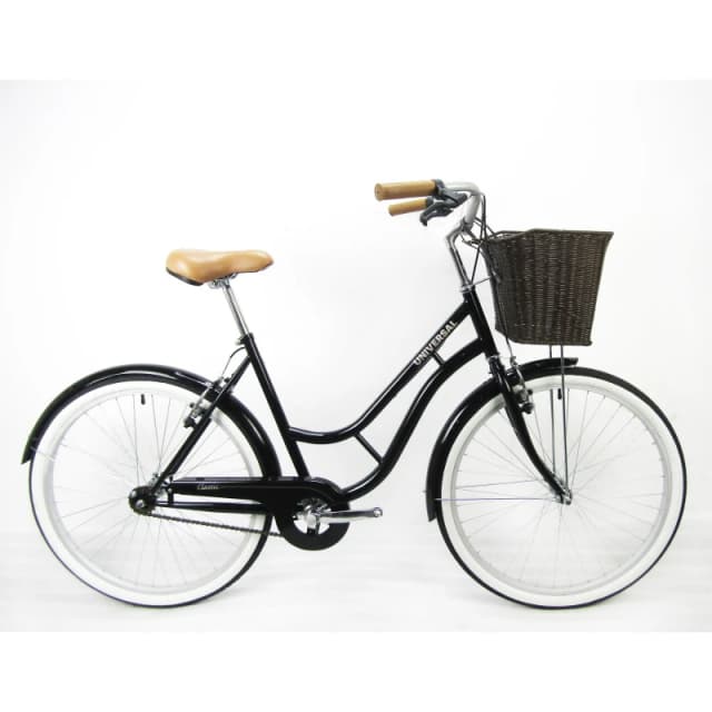 Universal Classic Hybrid Bike Black unisex One Size