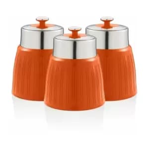 Swan - Retro Set of 3 Canisters Orange - orange