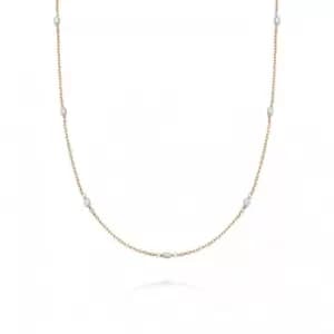 Treasures Seed Pearl Chain 18ct Gold Plated Necklace TN05_GP