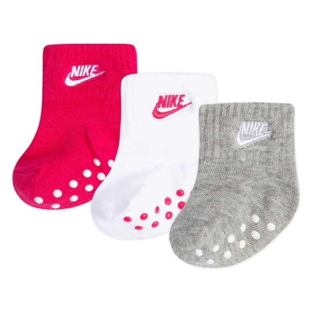 Nike Grippy Sock 3pk Baby - Pink Pink C0 - C2