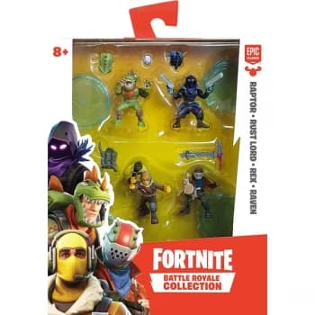 Fortnite Battle Royale Collection Wave 1 Squad Pack - Raptor, Rust Lord, Rex & Raven
