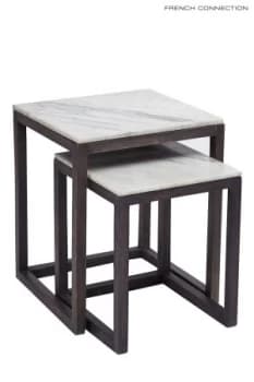 French Connection Marble Nest White