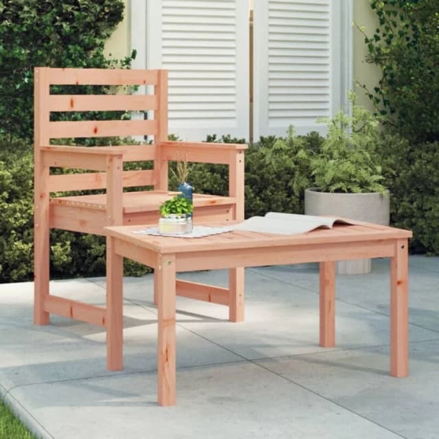 JINLEFU Garden Table 82.5x50.5x45cm Solid Wood Douglas vidaXL JRVDZX-824118_DE