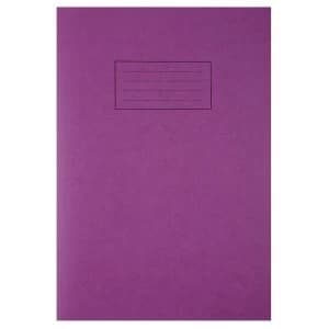 Silvine (A4) Exercise Book Ruled and Margin (80 Pages) Purple (Pack of 10)
