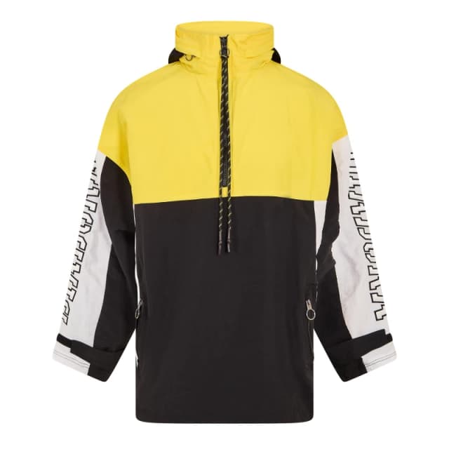 Diadora Mens Anorak Ema Performance Training Jacket SunF/Wht/Blk male Small