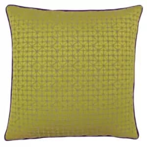 Riva Paoletti Pimlico Cushion Cover (45x45cm) (Gold/Purple)