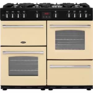Belling FarmhouseX100G 100cm Gas Range Cooker - Cream - A/A Rated