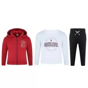 SoulCal 3 Piece Jogger Set Infant Boys - Red
