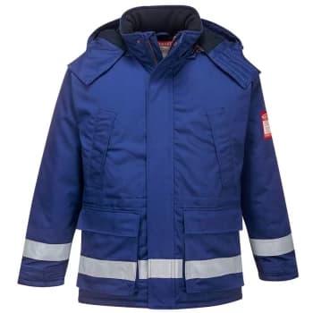 Portwest - FR59RBRM - sz M FR Anti-Static Winter Jacket - Royal Blue