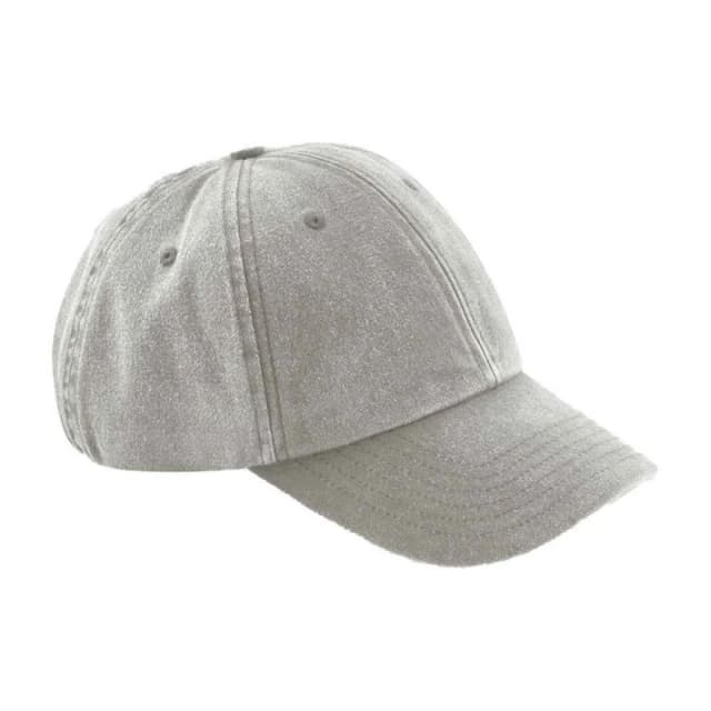 Beechfield Beechfield Men Vintage Low Profile Cap in Grey Grey One Size Male 5063470573684
