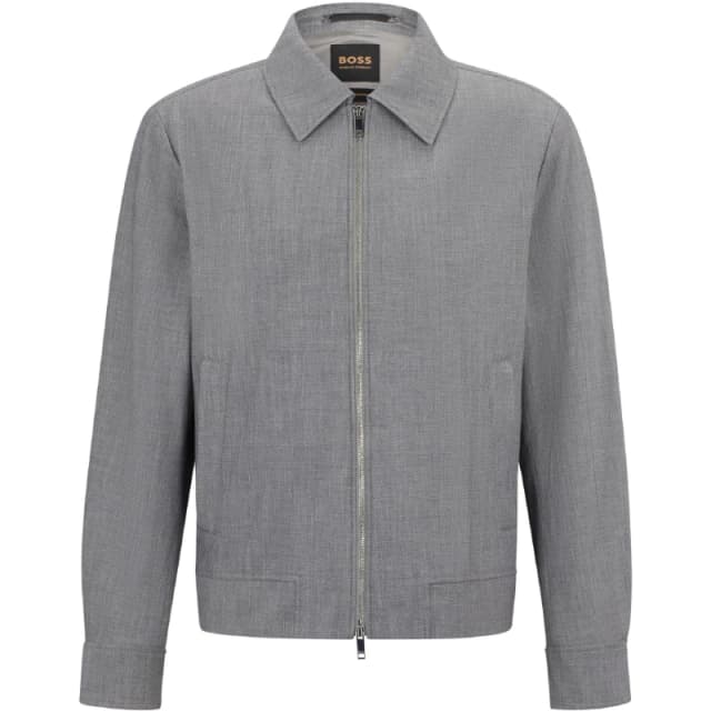 Boss Mens T Heston Wing Softshell Jacket Silver male 34 (44)