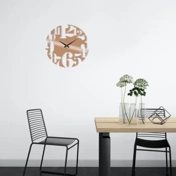 Metal Wall Clock 1 - Copper Copper Decorative Metal Wall Clock