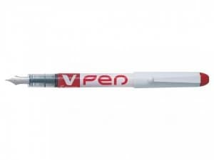 Pilot V-Pen Erasable Disposable Fountain Pen Red PK12