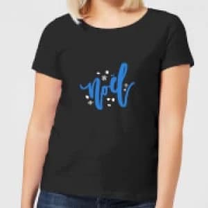 Noel Snowflakes Womens T-Shirt - Black - 3XL - Black