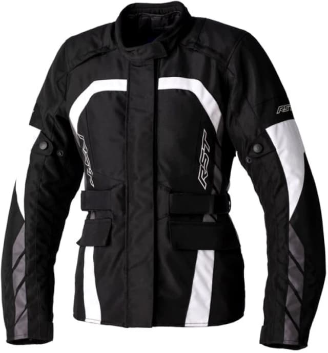 RST Alpha 5 Ladies Jacket Black Grey White Size 12