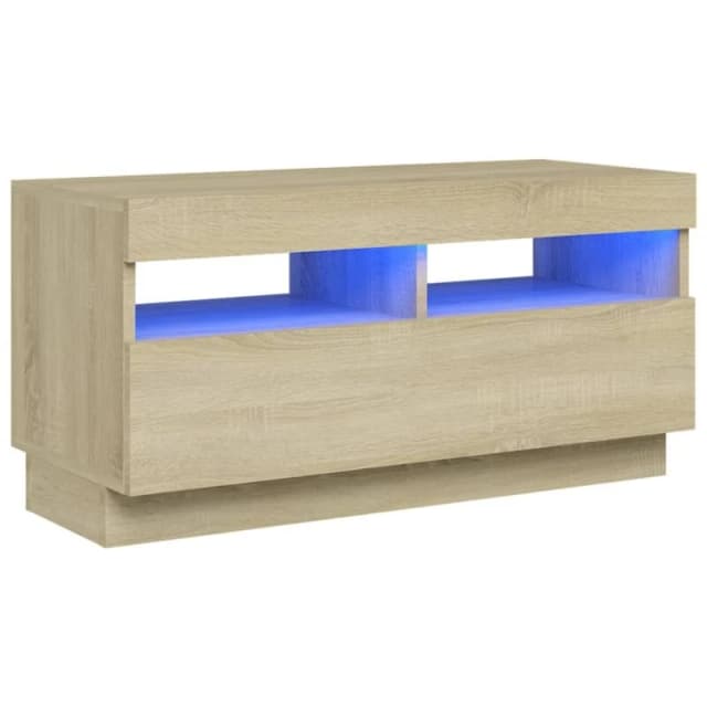 VIDAXL Vidaxl - tv Cabinet with LED Lights Sonoma Oak 80x35x40cm 8720286218587