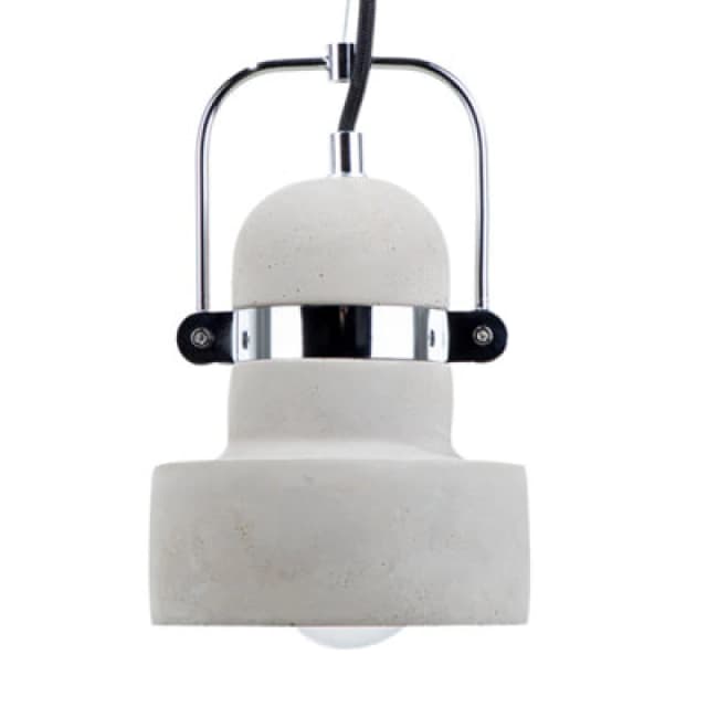 Beliani Pendant Lamp Verde Concrete Grey