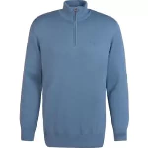 Barbour Cotton Half-Zip Sweatshirt - Blue
