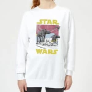 Star Wars ATAT Womens Sweatshirt - White - 3XL