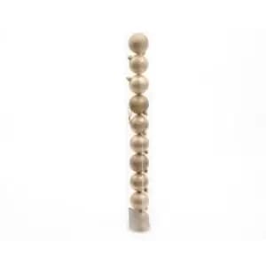 Kaemingk - Shatterproof Baubles (One Size) (Pearl) - Pearl