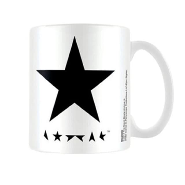 David Bowie David Bowie Blackstar Mug in White White One Size Unisex 5059958491885