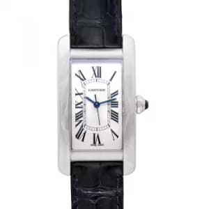 Tank Amricaine 41.60 mm x 22.60 mm Automatic Silver Dial Stainless Steel Ladies Watch