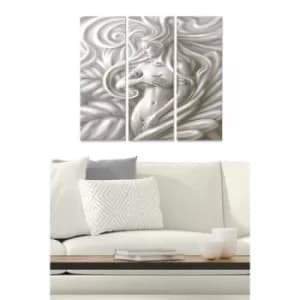 MDF1378231 Multicolor Decorative MDF Painting (3 Pieces)