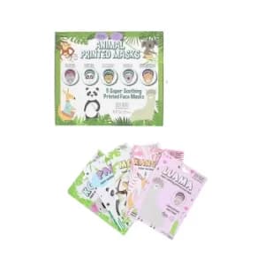Skin Treats 5 Piece Printed Sheet Face Mask Gift Set