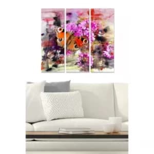 MDF247870501 Multicolor Decorative MDF Painting (3 Pieces)