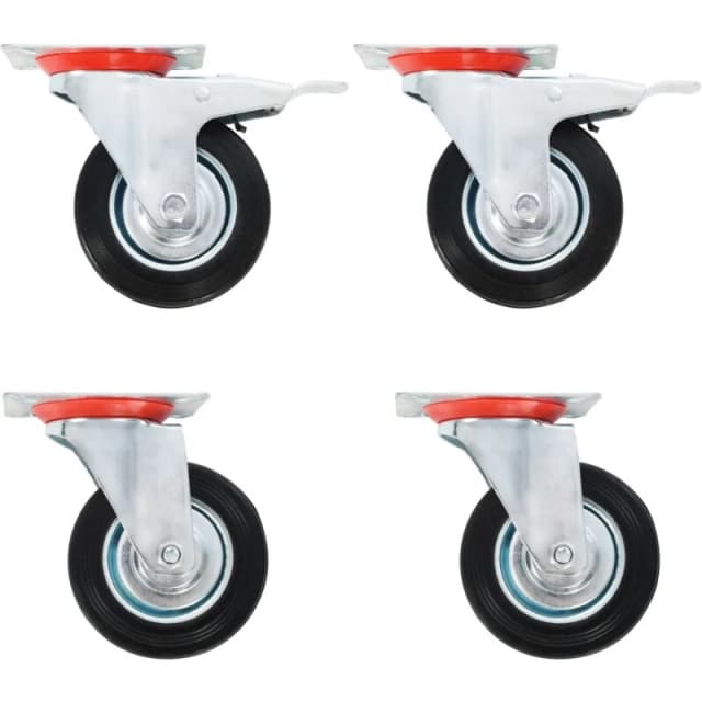 VIDAXL Swivel Casters 4 pcs 100 mm vidaXL 8718475720508