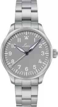 Laco Watch Flieger Basic Augsburg Grau 39 Bracelet
