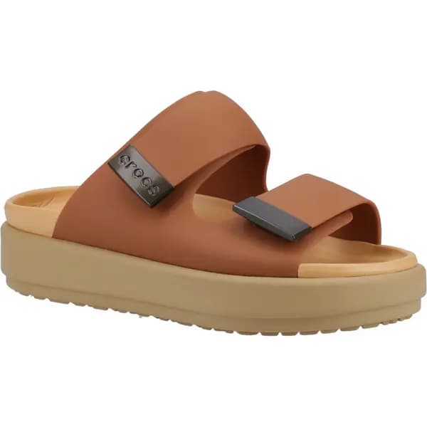 Crocs Womens Brooklyn Strappy Luxe Sandals UK Size 8 (EU 41-42) TAN CRC505-TAN-8