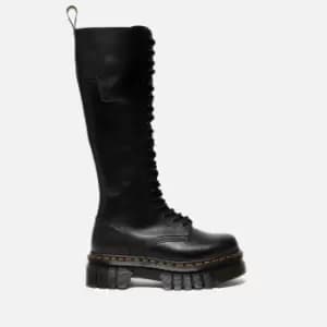 Dr. Martens Womens Audrick Leather 20-Eye Boots - Black - UK 3