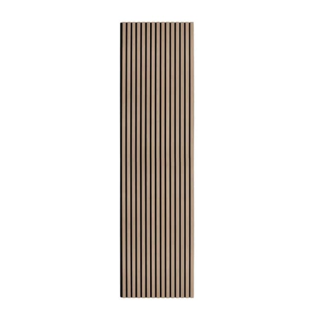 MonsterShop Acoustic Slat Wall Panels - Light Walnut