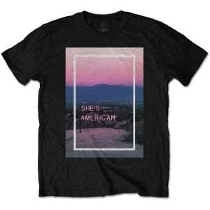 The 1975 - She's American Unisex Large T-Shirt - Black