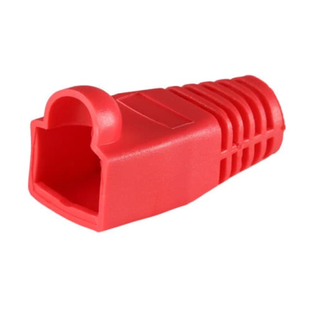 Cablenet Cablenet RJ45 Cat6a Boot Red 6.5mm 22-2081